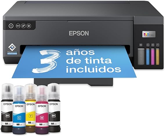 Epson EcoTank ET-14100 Impresora de Depósito de Tinta | Para Hogar y Pequeña Oficina | Con Tinta Negra Adicional | Wi-Fi | A3+ | Imprimir | Tinta Incluida Para 3 Años