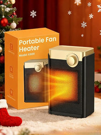 Calefactor Bajo Consumo, 1500W PTC Silencioso Radiador Electrico Bajo Consumo con 3 Modos, Protección Contra Sobrecalentamiento y Vuelco, Mini Calefactor Eléctrico Portátil para Dormitorios,Oficinas