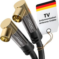 KabelDirekt – Cable Antena TV 4K – 10m, 90°