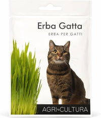 AGRI-CULTURA | Semillas de hierba gatera natural | Bolsita de semillas de hierba para gatos fácil de cultivar en casa | Favorece la digestión y reduce los bolitos de pelo.