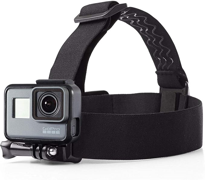 Amazon Basics Kopfgurt für GoPro Actionkamera, Schwarz