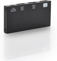 Amazon Basics Répartiteur HDMI 1 entrée-2 Sorties 4K@60Hz pour Deux écrans, Miroir Uniquement, Noir