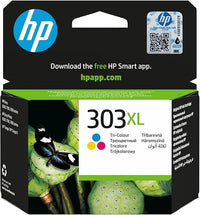 HP 303XL T6N03AE, Tricolor, Cartucho de Tinta de Alta Capacidad Original, Compatible con impresoras de inyección de Tinta Tango y Tango X; Envy 6220, 6230, 7130, 7830