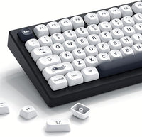 Womier Nasadki klawiszy PBT – 75 procent, nasadki klawiszy MOA Sublimacja barwnikowa, niestandardowy zestaw klawiszy do klawiatury mechanicznej 61/64/68/84/87/100/104/108 Cherry MX klawiatura