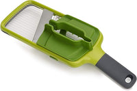 Joseph Joseph Multi-Grip, Mandolina de cocina, Cortador de verduras manual ajustable con agarre de precisión y tres grosores de corte, Verde