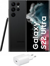 Thumbnail for Samsung Galaxy S22 Ultra 5G (256 GB) Phantom Negro + Cargador – Teléfono móvil libre, Smartphone Android (Versión Española)