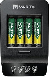 Thumbnail for VARTA Cargador de Pilas, incl. 4x AA 2100mAh, cargador para pilas AA/AAA recargables, LCD Smart Charger+, carga por ranura única, 2 modos: carga, refresca