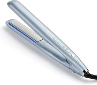Thumbnail for BaByliss Plancha Hydro Fusion – Tecnología iónica dual, Antiencrespamiento, 5 ajustes de temperatura, Calentamiento rápido, Apagado automático – Azul, ST573E