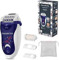 Depiladora Rowenta Silence Soft, dispositivo de depilación suave, función de visión, eficiencia multiángulo, accesorios para áreas sensibles y exfoliación, EP5625F0