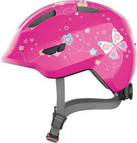 Casco infantil talla M  con ajuste bajo, diseños adaptados a los niños y espacio para una coleta - para niñas y niños ABUS Smiley 3.0