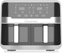 MasterPro Rocket Duo 900 - Freidora de Aire Doble de 9 litros y 2400w - Control De Tiempo Y Temperatura - Pantalla Digital - Cestas De Aluminio Fáciles De Limpiar – Control Desde Smartphone – Airfryer