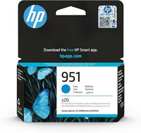 HP 951 CN050AE, Cian, Cartucho de Tinta Original, de 700 páginas, para impresoras HP Officejet Pro serie 8600, 8100, 251dw y 276sw