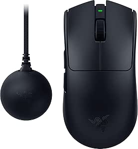 Razer Viper V4 Pro - Ratón Gaming para Esports simétrico inalámbric - Ultraligero 49 g - HyperSpeed Gen-2 con frecuencia de sondeo 8 KHz - Sensor Focus Pro 50K - Rueda de óptica - PC/Mac | Negro
