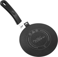 ACTIV CUISINE Adaptador de inducción de 24 cm de difusión de calor de acero inoxidable, difusor de inducción Moka para utilizar cafeteras y utensilios de cocina, Negro