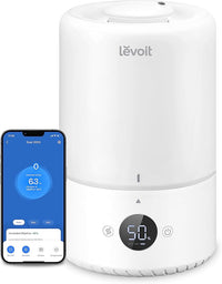 Thumbnail for LEVOIT 3L Top-Fill Humidificador a Bebés para Aliviar Mocos con 25H, Ultrasónico de Vapor Frío y Difusor Compatible con Alexa y APP, <28dB Silencioso AUTO Modo, Temporizador a Cuarto, Dual 200S,Blanco