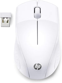 HP 220 - Ratón Inalámbrico (1600 PPP, 2 Botones y una Rueda de Desplazamiento, Tecnología LED Azul, Batería 15 Meses Duración, Windows 7, 8, 10 - Mac OS - Chrome™ OS), Color Blanco (Snow White)