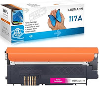 LOSMANN 117A Cartuchos de tóner Compatible para HP 117A W2073A con Chip para HP Color Laser 150 a 150 NW 150 Series MFP 170 MFP 178 NW MFP 178 nwg MFP 179 FNG MFP 179 fnw (Magenta)