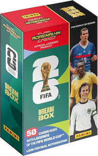 Coupe du Monde DE LA FIFA 2026 Trading Cards Game Dream Box 50 Cartes (24 Cartes Exclusives sur Les Légendes + 1 Carte Dream Box Momentum + 25 Cartes de Base)