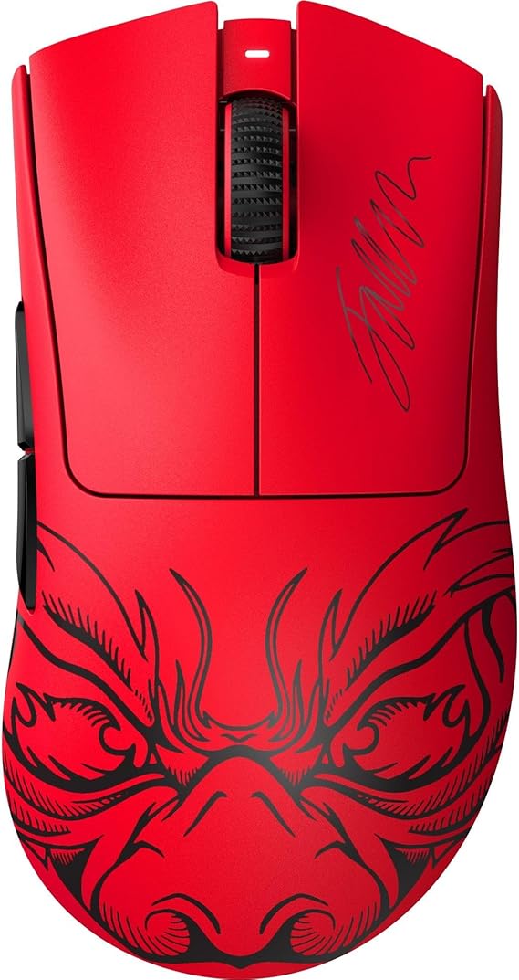 Razer DeathAdder V3 Pro - Ratón Ligero Inalámbrico Ergonómico para Deportes Electrónicos (63 Gramos, Sensor Óptico Focus Pro 30K, Interruptores de Ratón Gen-3, Hyperspeed Wireless) Edición Faker