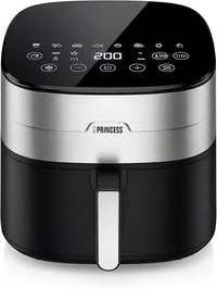 Princess Dual Heat Airfryer 8L XXL, Freidora de aire con Doble Elemento Calefactor para Cocción más Rápida y Resultados Crujientes, 15 en 1, Libre de BPA y PFAS, 2000 W, 182280
