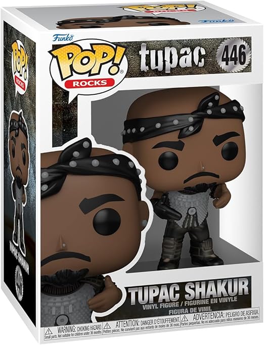 Funko Pop! Rocks: Tupac - California Love - Figura de Vinilo Coleccionable - Idea de Regalo - Mercancia Oficial - Juguetes para Niños y Adultos - Music Fans - Muñeco para Coleccionistas y Exposición
