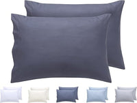 Todocama – Set di 2 federe para cuscino, in microfibra extra morbidi, ipoallergenica, Set di 2 – 50x70 cm Grigio Scuro