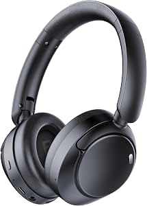 Auriculares Inalámbricos Bluetooth 5.4, Asistente Vocal,3 EQ Modos, Ruido Activa Híbrida, Auriculares Inalámbricos Diadema Estéreo HiFi con Micrófono,120 horas de reproducción con iOS y Android,Negro