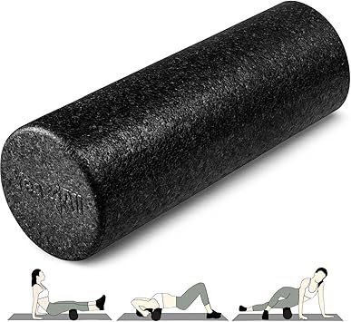Yes4All Foam Roller - Rodillo de Espuma Ultra Ligero EPP de Alta Densidad 30/45/60/90 CM de Largo para Espalda, Piernas, Ejercicio de Puntos Gatillo, Pilates, Yoga, Masaje Muscular de Tejido Profundo