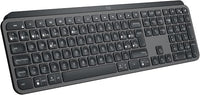 Logitech MX Keys S Teclado inalámbrico, Perfil Bajo,Escritura Fluida Precisa Silenciosa, Teclas Programables,Iluminación, Bluetooth, Carga USB C,para Windows, Linux, Chrome, Mac, QWERTY Español - Gris