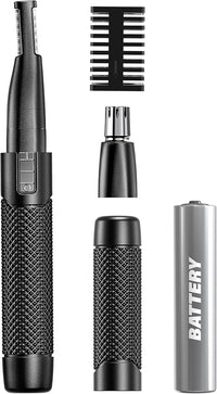 WAHL Manscaper ® 2 en 1 Batería de Litio Tactical® Recortador de Cejas y Pelo de la Nariz de Doble Cara para Hombres