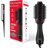 REVLON Salon One-Step Secador y voluminizador con peine seccionador incluido - 3 posiciones de calor y 2 velocidades, revestimiento ceramico, mango ergonomico, Original con peine