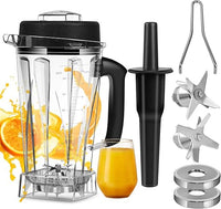 Thumbnail for Awaiymi Contenedor de 64 onzas para jarra de licuadora Vitamix, reemplaza la clásica serie C 5200 6300 5000 5500 4200 4500 750 vaso para licuadora Vitamix con montaje de cuchilla y manipulación