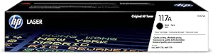 HP 117A W2070A, Negro, Cartucho Tóner Original, de 1.000 páginas, para impresoras HP Color Laser Serie 150, MFP 178 y 179