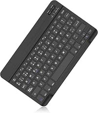 IVEOPPE Teclado con Bluetooth Inalámbrico, Teclado Español Ñ Bluetooth Inalámbrico Súper Delgado de para iPad, iPad Pro, iPad Air, Tableta Compatible con Android/Samsung/Huawei/Xiaomi, Negro