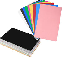 Thumbnail for KEILEOHO 150 tarjetas de visita de aluminio en blanco, multicolor, 86 x 54 x 0,21 mm, tarjetas de visita de metal en blanco, tarjetas de visita en blanco para oficina, tarjetas de regalo, marcado