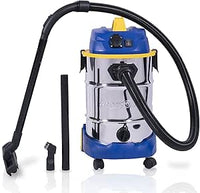 Goodyear - Aspirador Industrial Sólidos/Líquidos 30L 1600W HEPA con Soplado y Enchufe