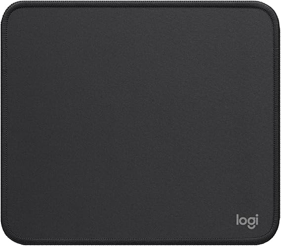 Logitech Mouse Pad - Studio Series, Tapis de Souris d'Ordinateur, Base Caoutchouc Anti-Dérapant, Glissement Facile, Résistant aux Eclaboussures, Durable, Portable, Moderne - Gris