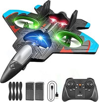 4DRC V32 RC Aviones de Espuma teledirigidos para niñas, niños y Adultos de 8 a 16 años, Aviones de Combate con Luces, Regalos de Juguetes para niños, Adultos y Principiantes, Rosa