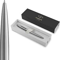Parker Jotter XL bolígrafo | acero inoxidable monochrome | punta mediana | tinta azul | en estuche de regalo