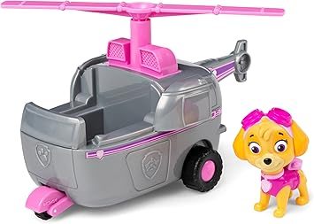 Patrulla Canina - HELICÓPTERO Y Figura Skye - Helicóptero Juguete con 1 Figura Skye - Patrulla Canina Juguetes - 6069061 - Juguetes Niños 3 Años + - Regalo Niños 3 años +