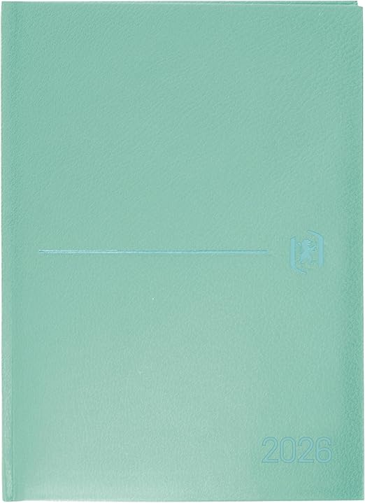 Oxford Modern, Agenda 2026, Día Por Página, Tapa Acolchadas, A5, Español, Color Ice Mint
