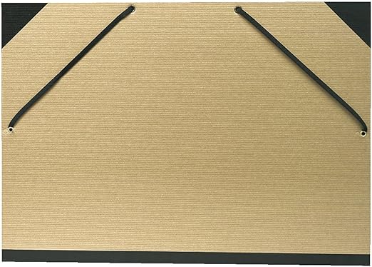 Exacompta - 544100E - 1 tablero de dibujo kraft natural - con gomas - lona trasera y esquinas - dimensiones 32 x 45 cm - formatos para clasificar A3 (297 x 420 mm - color marrón kratf