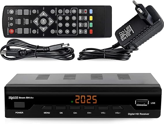 Strom 504 Decodificador Digital Terrestre – TDT / DVB T2 / Full HD / HDMI / Receptor TV / USB / H.265 HEVC / TDT Television / DVB-T2 / 4K
