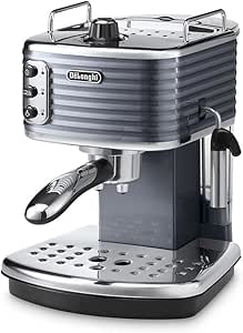 De'Longhi ECZ351.G Cafetera de goteo, Semi-automática, Independiente, 1.4 L, 15 bares, 2 tazas, acero inoxidable, gris