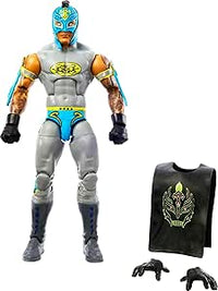 Mattel WWE Elite Collection Top Picks - Juego de figuras de acción y accesorios, Rey Mysterio de 6 pulgadas, coleccionable con articulación y piezas intercambiables