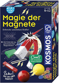 KOSMOS 654146 Fun Science – Magie der Magnete, baue einen eigenen Kompass, Ostergeschenk, erforsche unsichtbare Kräfte, spannende Magnetspiele und Versuche, Experimentierset für Kinder ab 8 Jahre