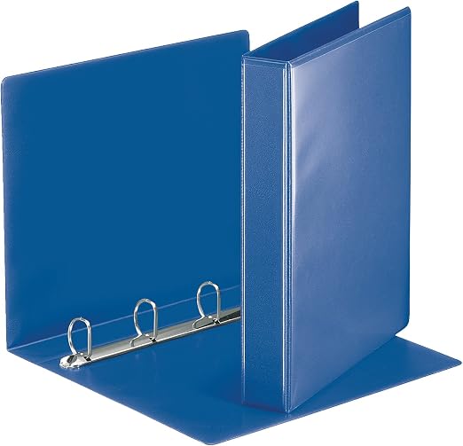 Esselte 49715 Ringbuch Präsentation, mit Taschen, A4, PP, 4 Ringe, 30 mm, blau