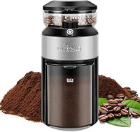 Molino de café de muelas Wancle con 28 ajustes, molienda precisa para una capacidad de 2 a 12 tazas, fácil de limpiar, diseño compacto y ahorrador de espacio