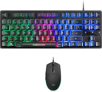 Mars Gaming MCPTKL, Combo Gaming TKL con Teclado H-Mech RGB y Ratón 3200 dpi RGB Flow, Antighosting, Compacto y Ergonómico, CompatibILIDAD Multiplataforma, Idioma Español
