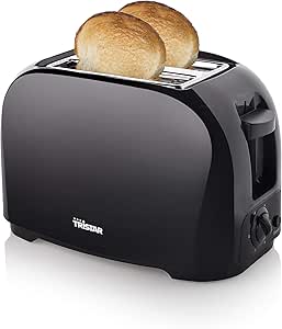 Tristar BR-1025 Toaster, 6 einstellbare Bräunungsstufen, mit Brötchenaufsatz und herausnehmbarem Krümelfach